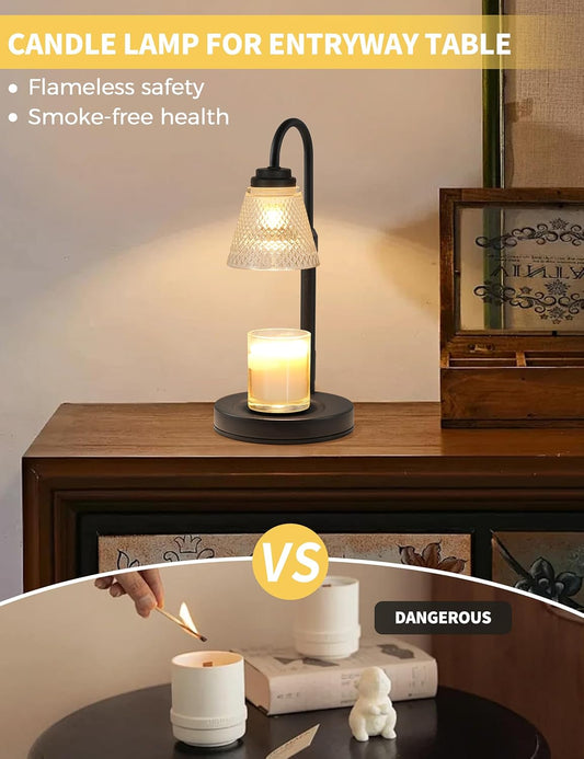 Candle Warmer Lamp with Timer Dimmer, Birthday Gifts for Mom Women Friend Sister, House Warming Gifts, Wax Melt Warmer, Office Apartment Dorm Room Home Decor