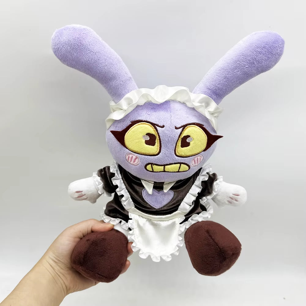 Amazing Maid Jax Pomni Plush Cute Anime Rabbit Jax Plushie Kawaii Cartoon Stuffed Doll Soft Decor Pillow Doll Kids Birthday Gift