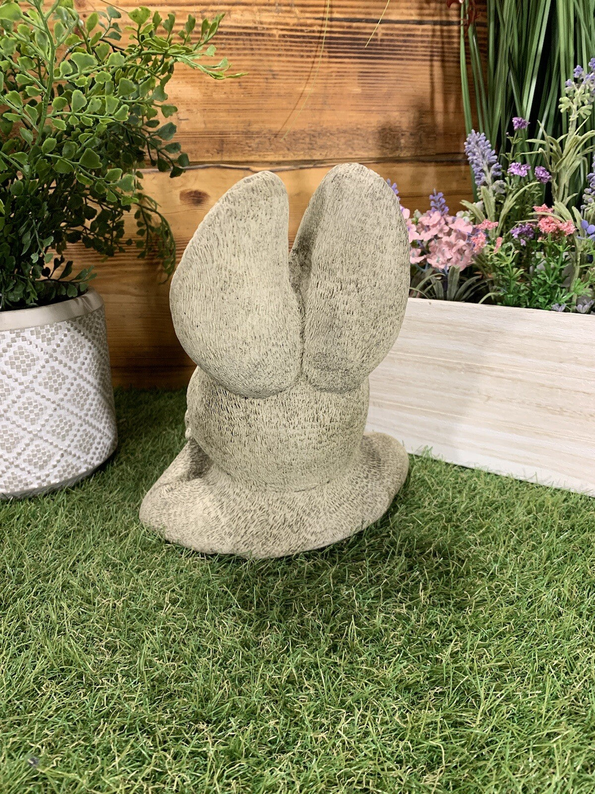 STONE GARDEN CUTE RABBIT GIFT GARDEN ORNAMENT