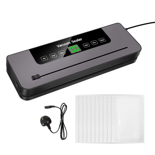 Electric Sealer Vacuum Machine Black Multifunctional Food Vacuum Sealer with Vacuum Bag Vacuum Packaging Machine
