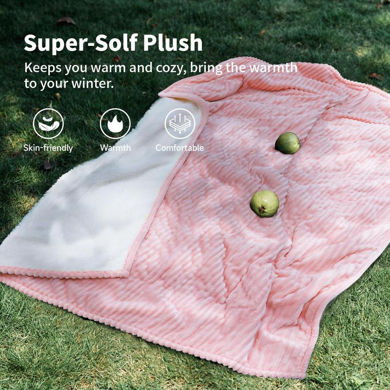 Electric Heated Blanket, 5 Heat Levels Electric Blanket with 3H Auto Shut-Off, Multifunctional Blanket, Sheating Blanket, Oft Comfortable Warming Shawl for Home Office Travel