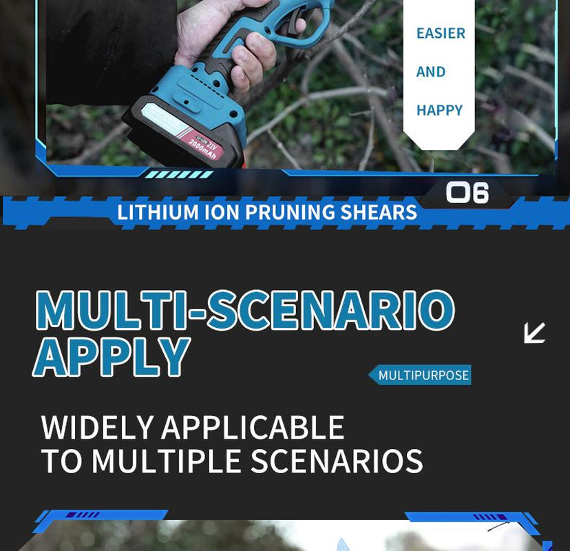Electric Pruning Shears, save Time and Effort, Garden Pruning Tools