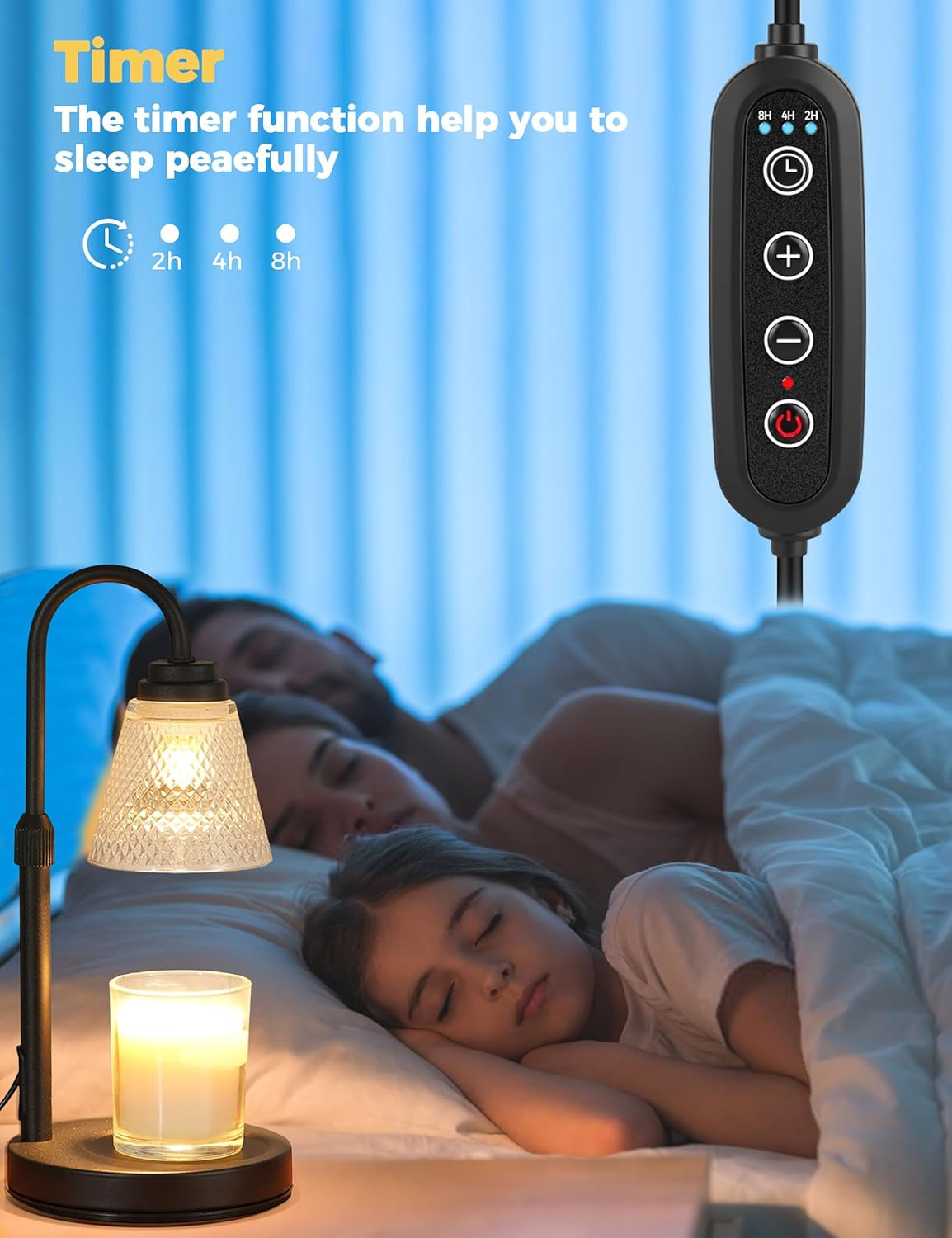 Candle Warmer Lamp with Timer Dimmer, Birthday Gifts for Mom Women Friend Sister, House Warming Gifts, Wax Melt Warmer, Office Apartment Dorm Room Home Decor