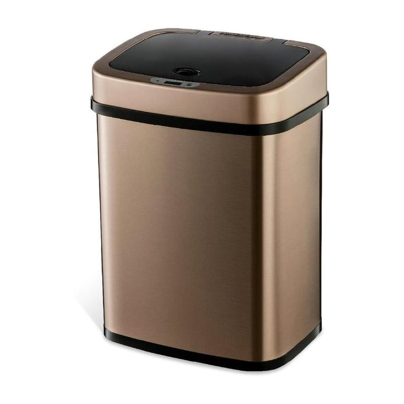 NINESTARS Motion Sensor 3.2 Gal Stainless Stee L Trash Can