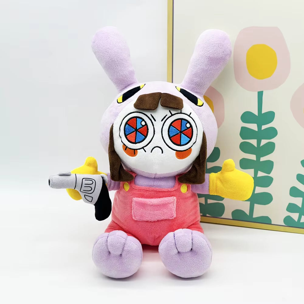 Amazing Maid Jax Pomni Plush Cute Anime Rabbit Jax Plushie Kawaii Cartoon Stuffed Doll Soft Decor Pillow Doll Kids Birthday Gift